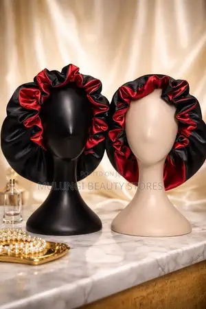 Satin Bonnets with Ruffled, Reversible Design