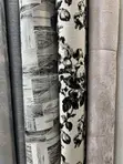 Black and White Heavy Material Curtains (Per Meter) - 2