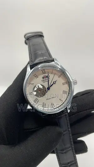 Orient Men's Authentic Watch with Genuine Leather Strap