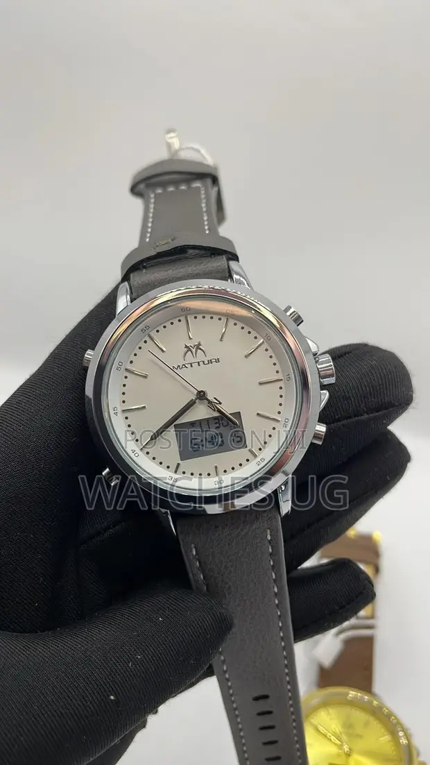 Matturi Dual Watch - Analog & Digital, Genuine Leather - 1