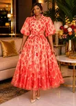 Ladies Party Dresses - Multi-Color Polycotton & Silk - 3