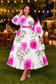 Ladies Party Dresses - Multi-Color Polycotton & Silk - 5