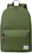 Green Canvas-Style Casual Backpack - 1
