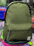 Green Canvas-Style Casual Backpack - 2