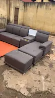 Brand New L Sofa Set - Coffee Brown - 2