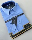 Men's CAVANNA Long Sleeve Office Shirt - Sky Blue - 3