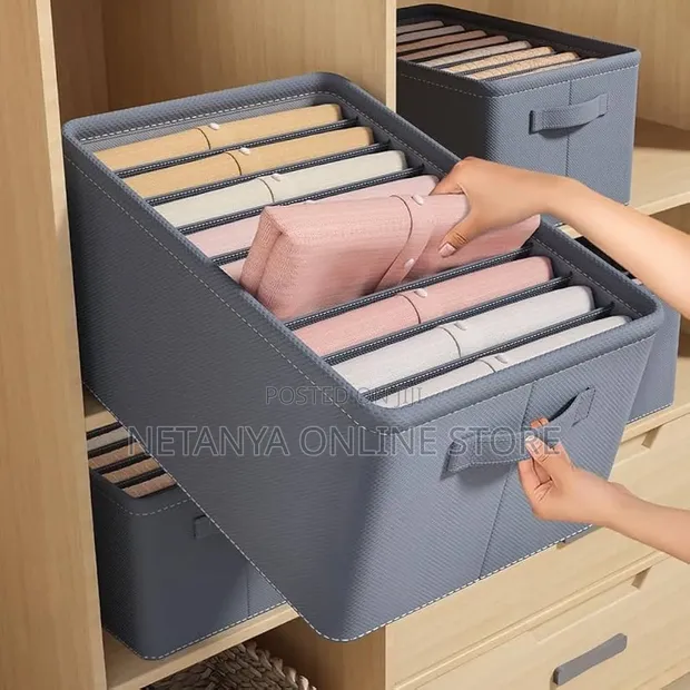 9-Grid Partitioned Clothes Organizer - 1