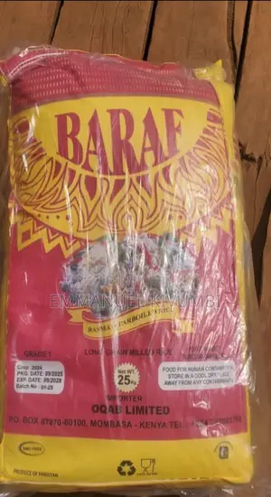 Baraf Basmati Rice - 25kg Organic