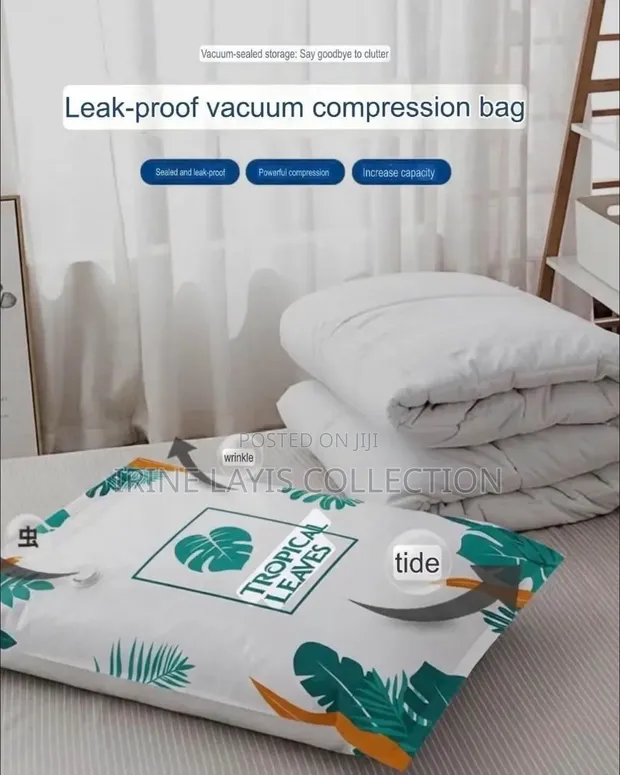 10pc Vacuum Compression Bags with Electric Pump - 1