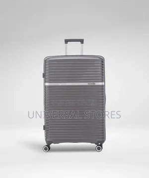 Good Partner Grey/Black Rubber-Plastic Travel Suitcase