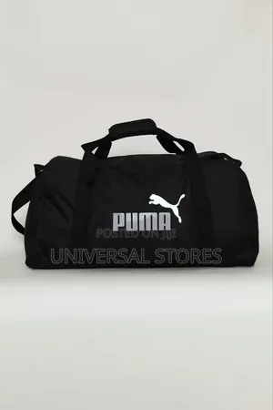 Puma Black Duffel / Gym Bag