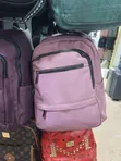 Purple Multi-Compartment Casual Backpack - 2