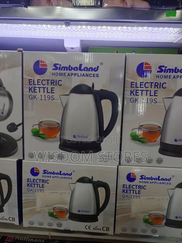 Simbaland Electric Kettle GK-119S (1.8L, Stainless Steel) - 1