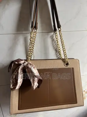 Chris Bella Handbag - Brown, Large, Brand New