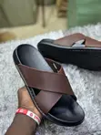 Ecco Men's Multicolor Leather Sandals - 1