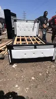 Modern Art Bed Frame - Black - 2