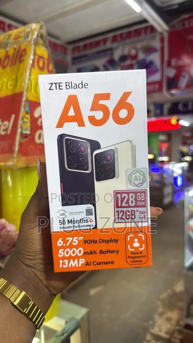 New ZTE Blade A56 128GB Black - 1