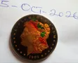 1901 USA Morgan Antique Collectible Coin - 3