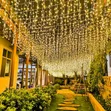 3x3m Warm White LED Curtain Christmas Lights - 2