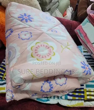 Calming Comfort Pink Floral 4-Piece Duvet Set (5x6 Bed)