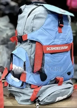 Outdoor Travel and Skate Backpack with Red Straps