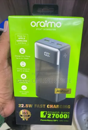 Oraimo 27000mAh Power Bank with Display