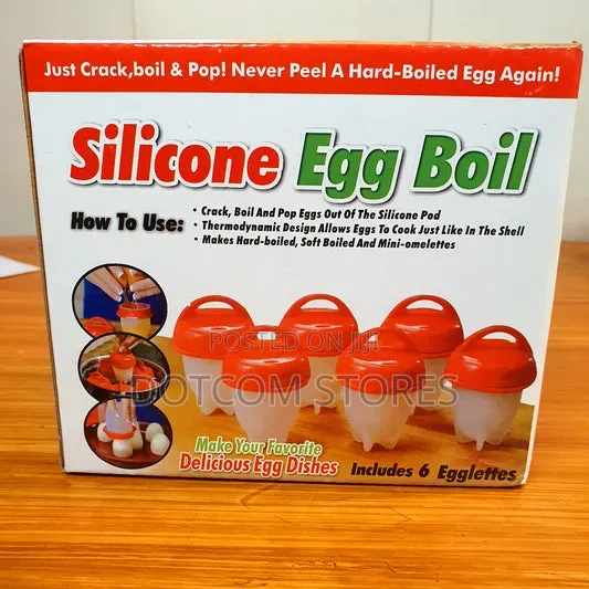 6-Piece Silicone Egg Boil Set - 1