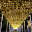 String Waterfall Lights - 3m x 0.2m Outdoor Curtain Lights - 3