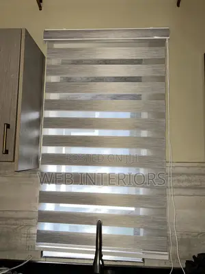 Light Grey Zebra Blinds