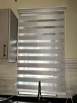 Light Grey Zebra Blinds - 2
