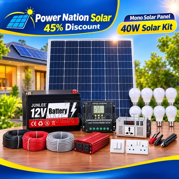 40W Clean Energy Solar System Full Kit - 1