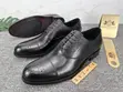 Men's Formal Clarks Oxfords - Brown Leather - 3