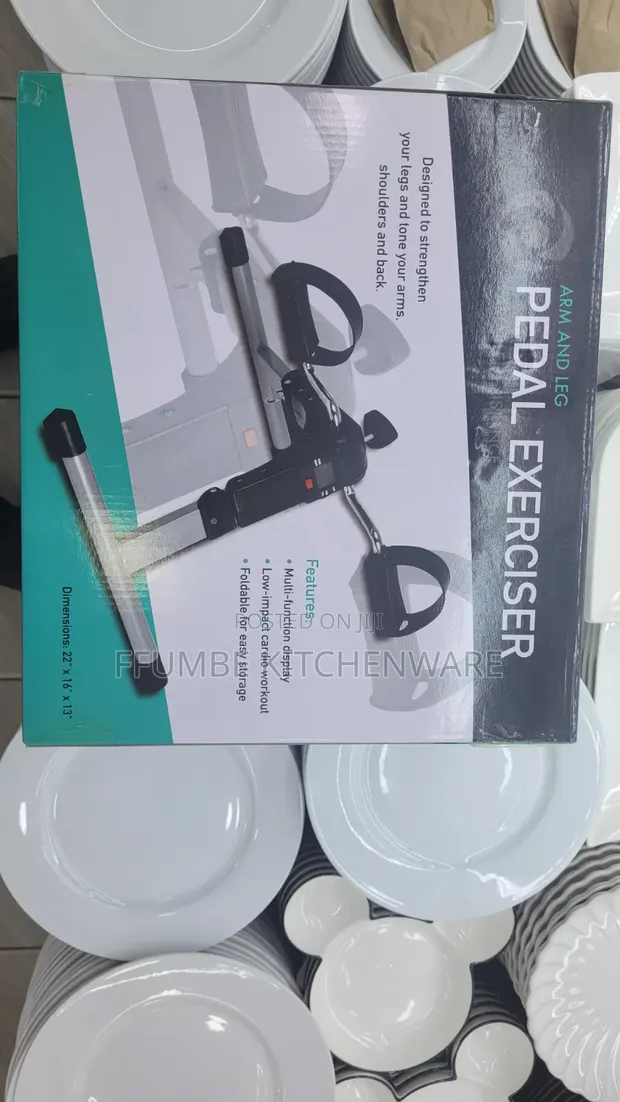Portable Arm and Leg Pedal Exerciser with Digital Display - 1