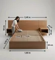 Flat Bed Frame - Any Colour/Size - 1