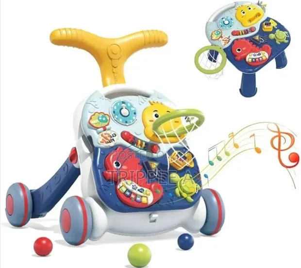 3-in-1 Learning Push and Activity Center Walker - 1