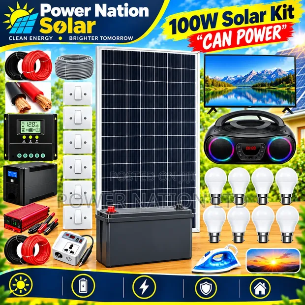 100W Massive Clean Energy Solar System Full Kit - 1