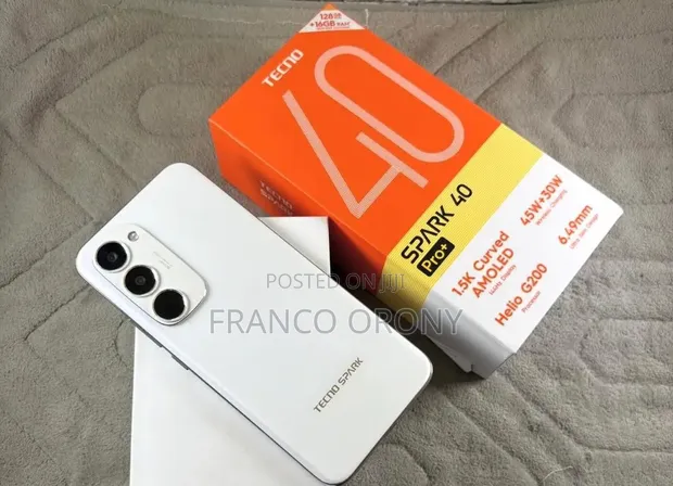 New Tecno Spark 40 Pro+ 256GB White - 1