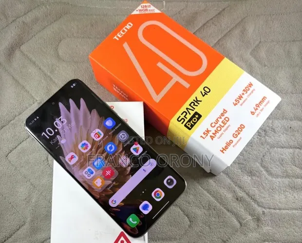 New Tecno Spark 40 Pro+ 256GB Black - 1