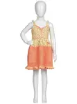 KUZAJ Peach Sorbet Handmade Crochet Dress for Children (Ages 4-7) - 1