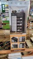 6-Tier Dustproof Shoe Rack with Drawers & Curtain - 2