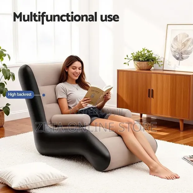 Inflatable Lounge Chair with Storage Bag - 1