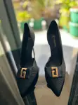Dolce & Gabbana Black Kitten Heels - Size 37 - 1