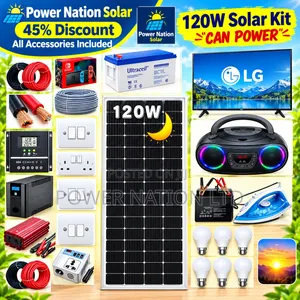 120W Massive Clean Energy Solar System Full Kit
