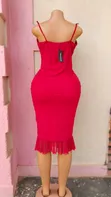 Elegant Hot Pink Ruched Bodycon Mini Dress - 2