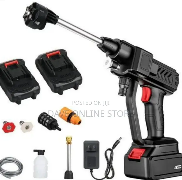 Cordless High-Pressure Car Washer & Water Spray Kit - 1