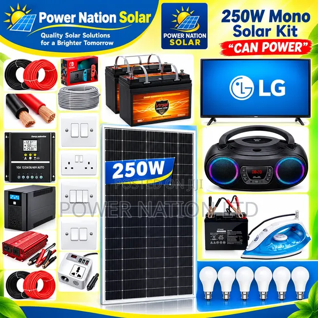 250W Massive Clean Energy Solar System Full Kit - 1