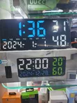 Large LED Digital Wall Clock with Temperature & Remote - 2
