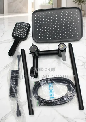 Shower Mixer Full Set - Black