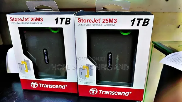 New 1TB Transcend External Hard Drive - 1