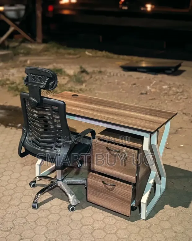 Modern Office Table with Drawers - 1